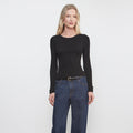 Fashionista Heaven Silk Crew Top — Eva