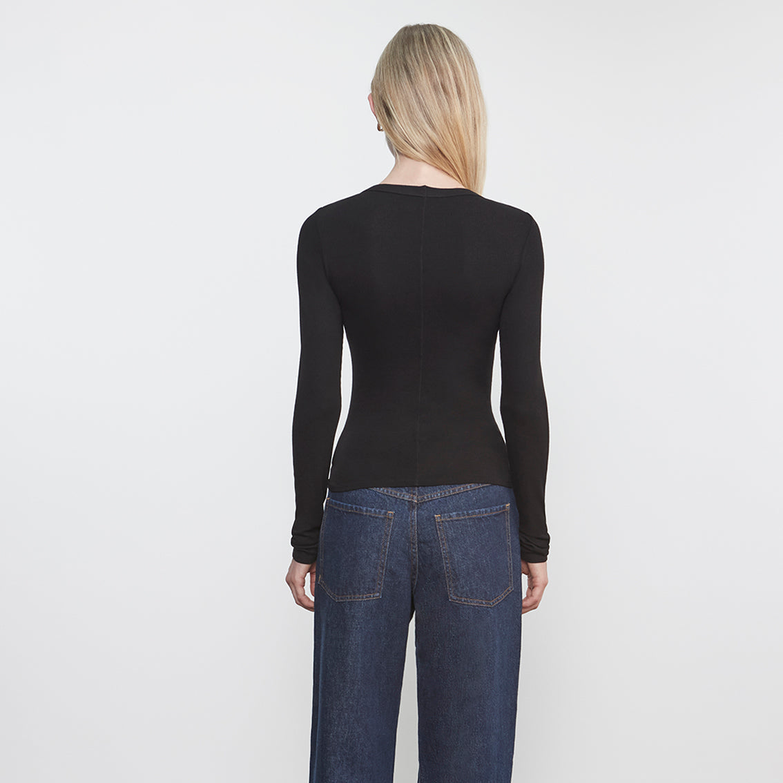 Fashionista Heaven Silk Crew Top — Eva