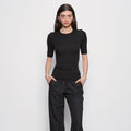Fashionista Heaven Silk Crew Top — Soraya