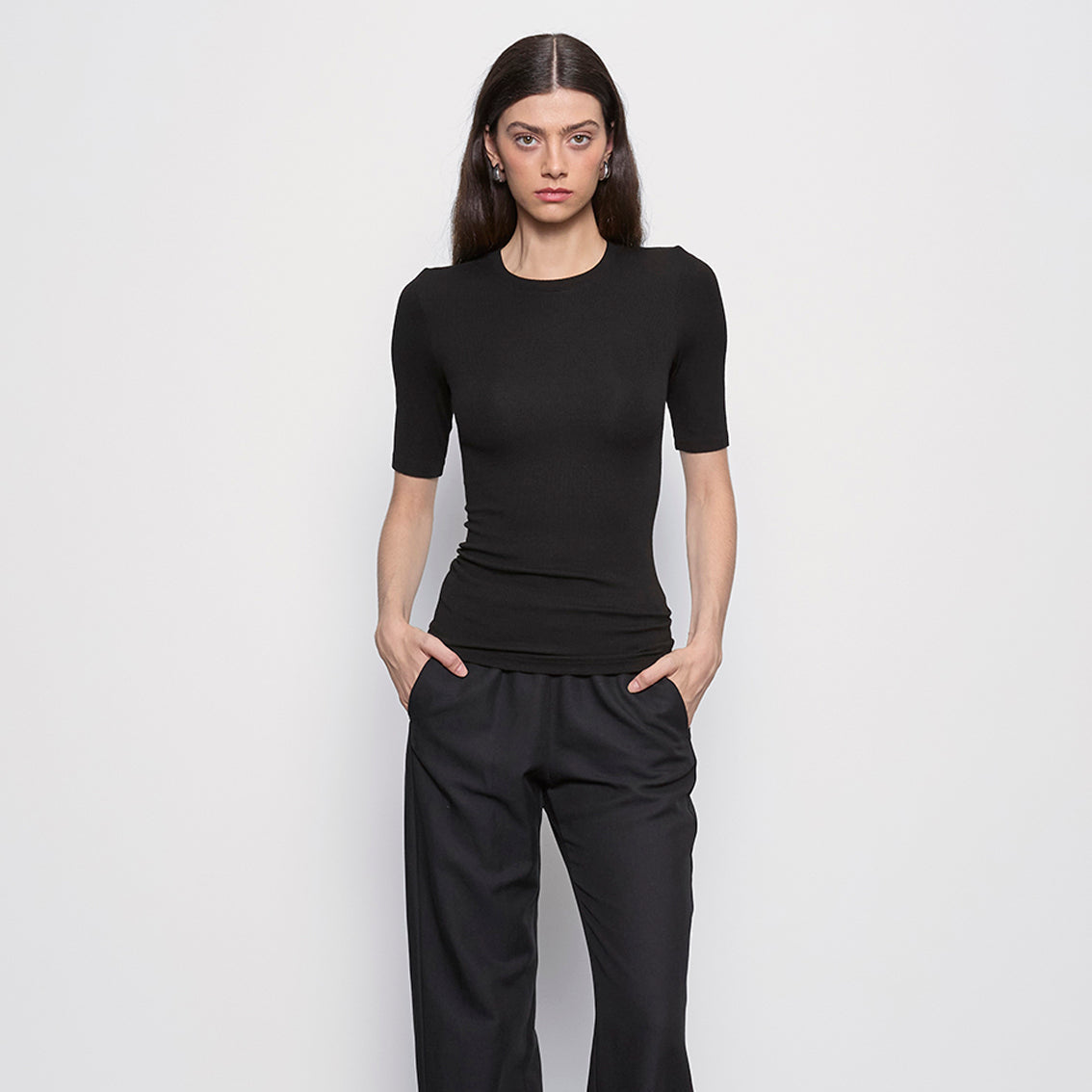 Fashionista Heaven Silk Crew Top — Soraya