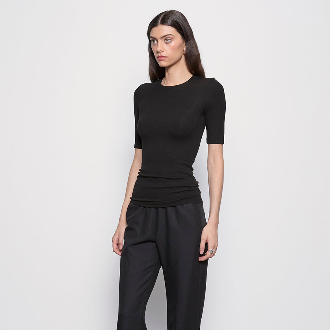Fashionista Heaven Silk Crew Top — Soraya