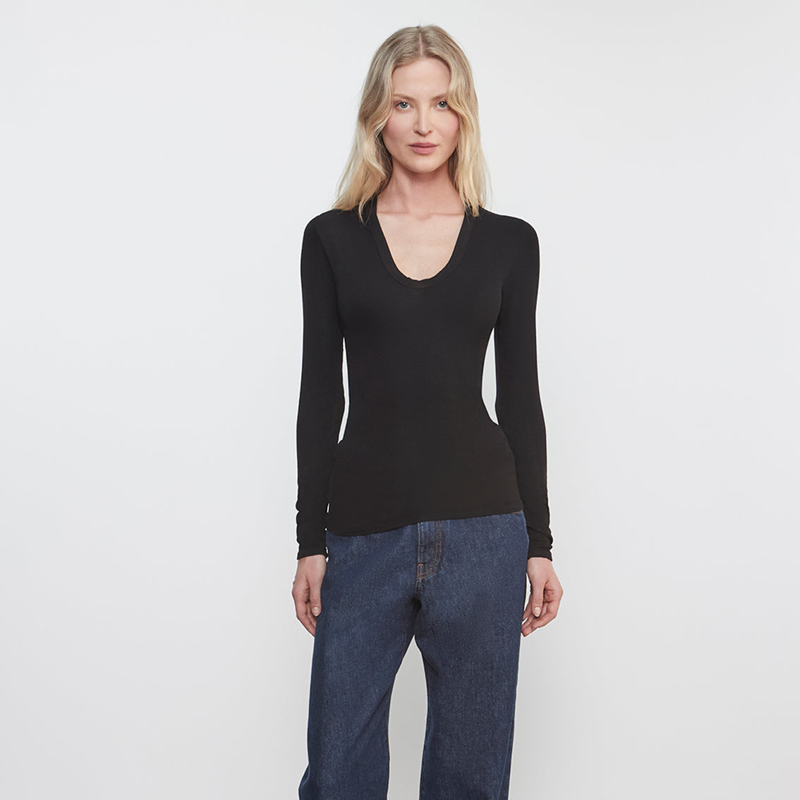 Fashionista Heaven Silk Long Sleeve Top — Maya