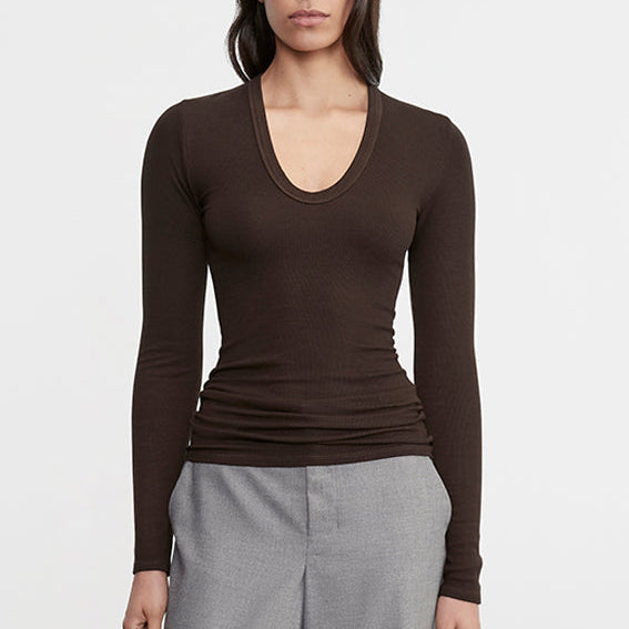 Fashionista Heaven Silk Long Sleeve Top — Maya