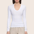Fashionista Heaven Silk Long Sleeve Top — Maya