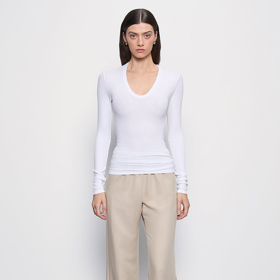 Fashionista Heaven Silk Long Sleeve Top — Maya