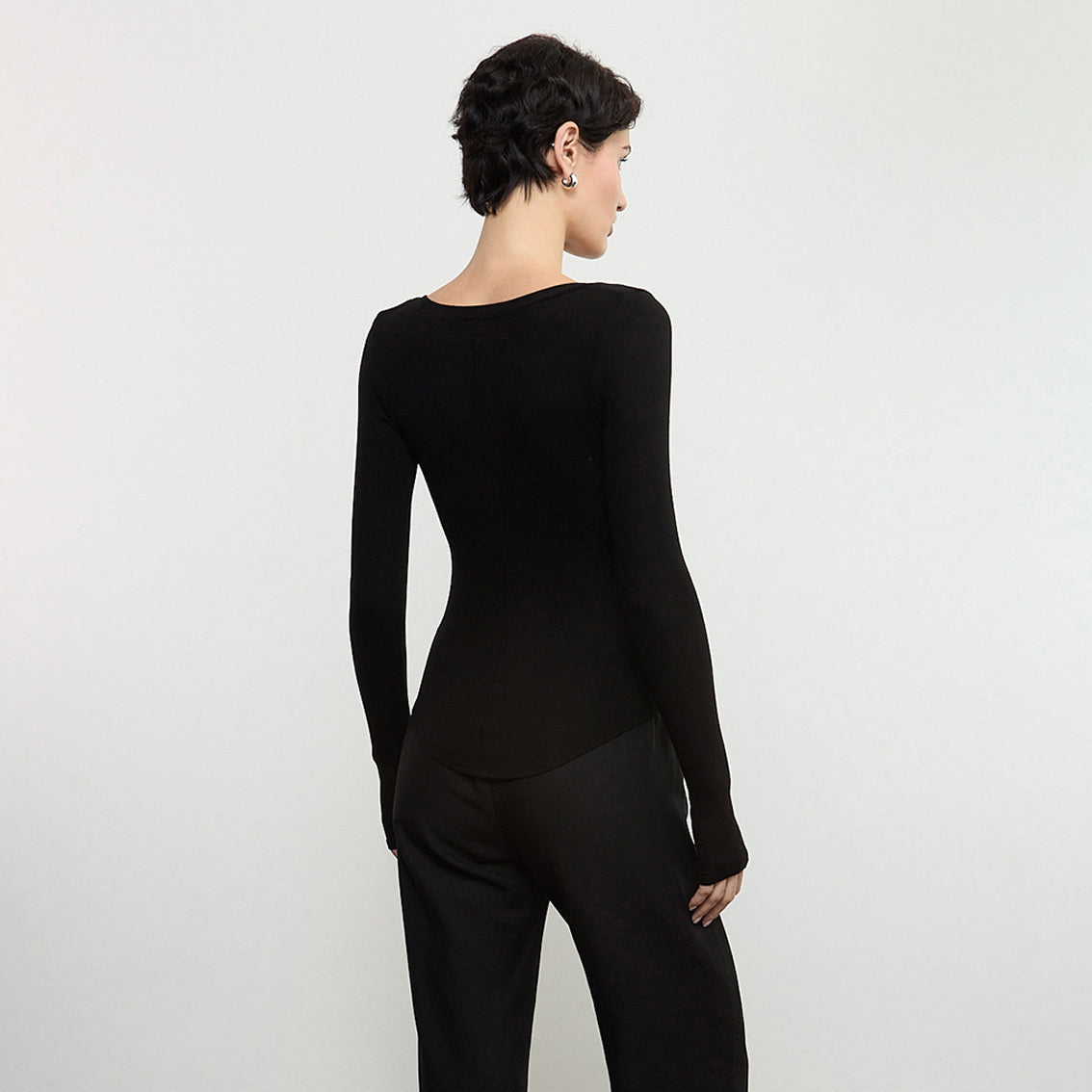 Fashionista Heaven Silk Henley Top — Bente