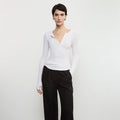Fashionista Heaven Silk Henley Top — Bente