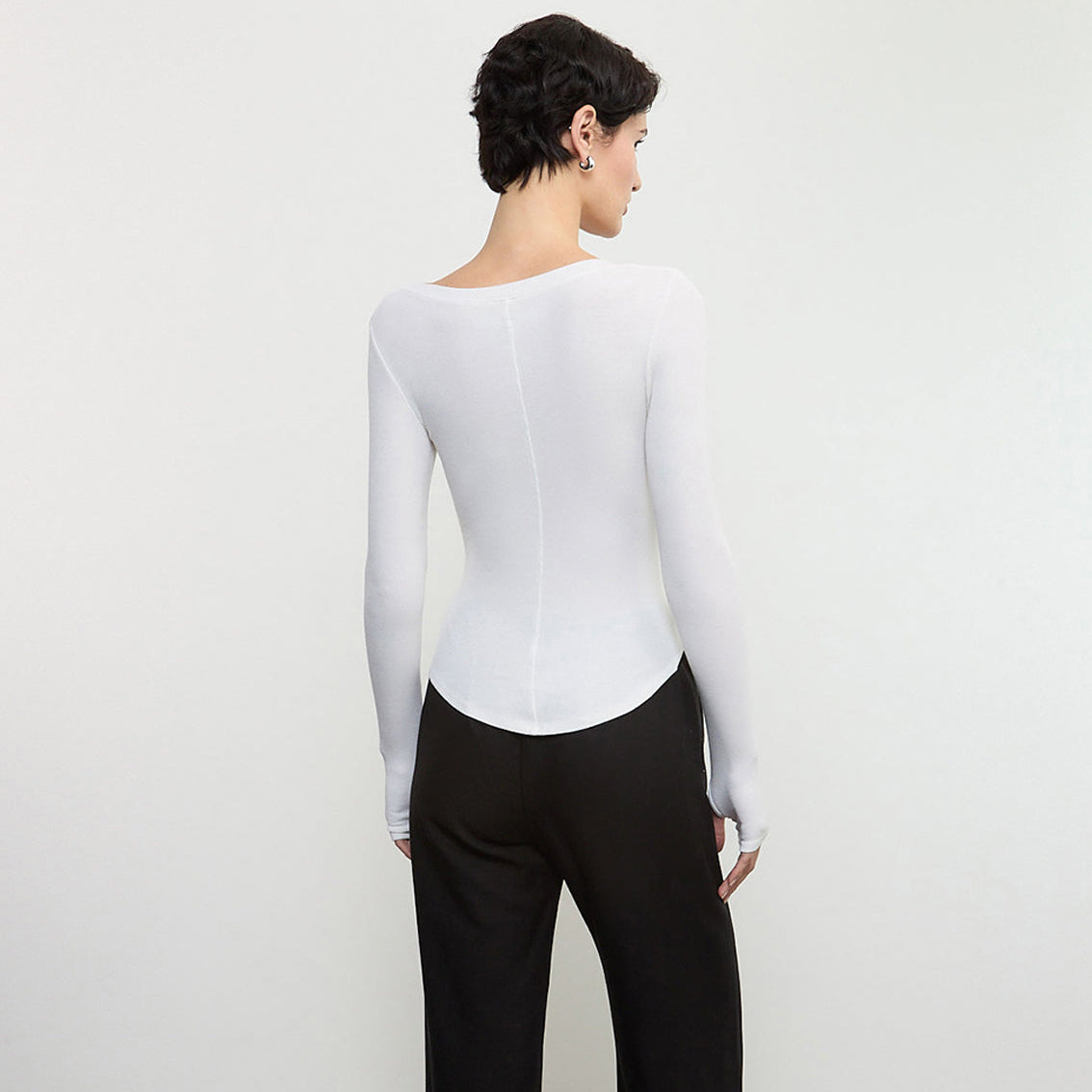 Fashionista Heaven Silk Henley Top — Bente