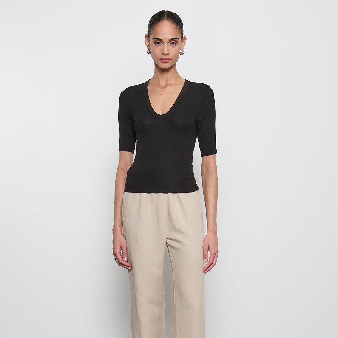 Fashionista Heaven Silk Half Sleeve Top — Lieke