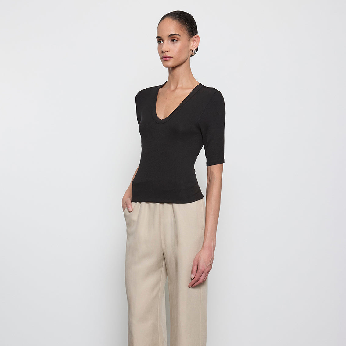 Fashionista Heaven Silk Half Sleeve Top — Lieke