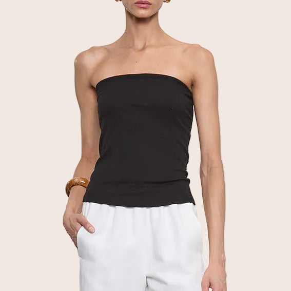 Fashionista Heaven Silk Tube Top — Sara