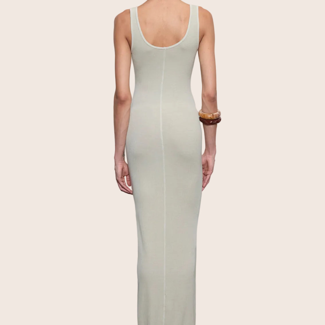 Silk Rib Maxi Dress — Cynthia
