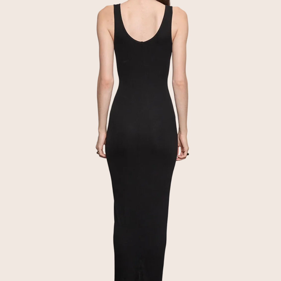 Silk Rib Maxi Dress — Cynthia