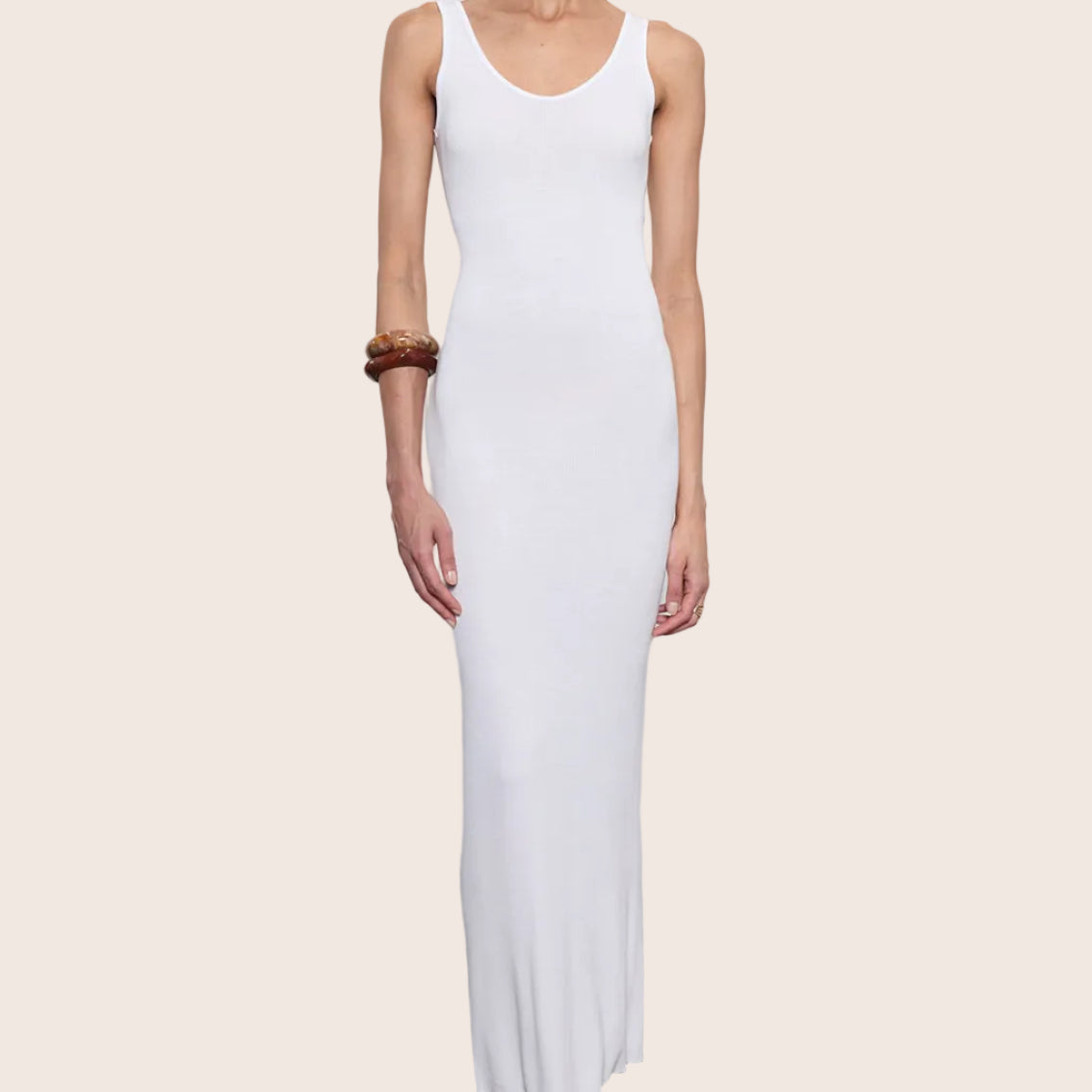 Silk Rib Maxi Dress — Cynthia