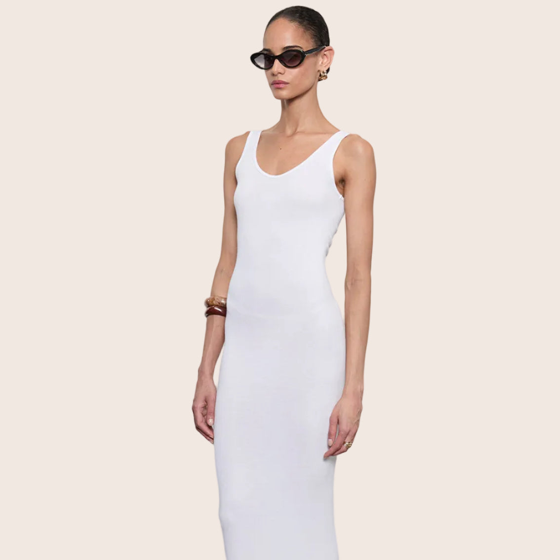 Silk Rib Maxi Dress — Cynthia
