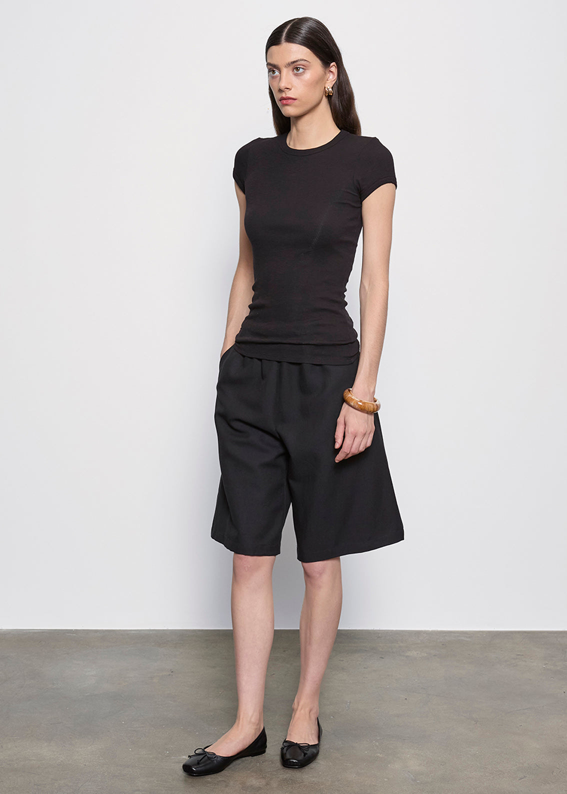 Fashionista Heaven Twill Bermuda Short — Rosalind