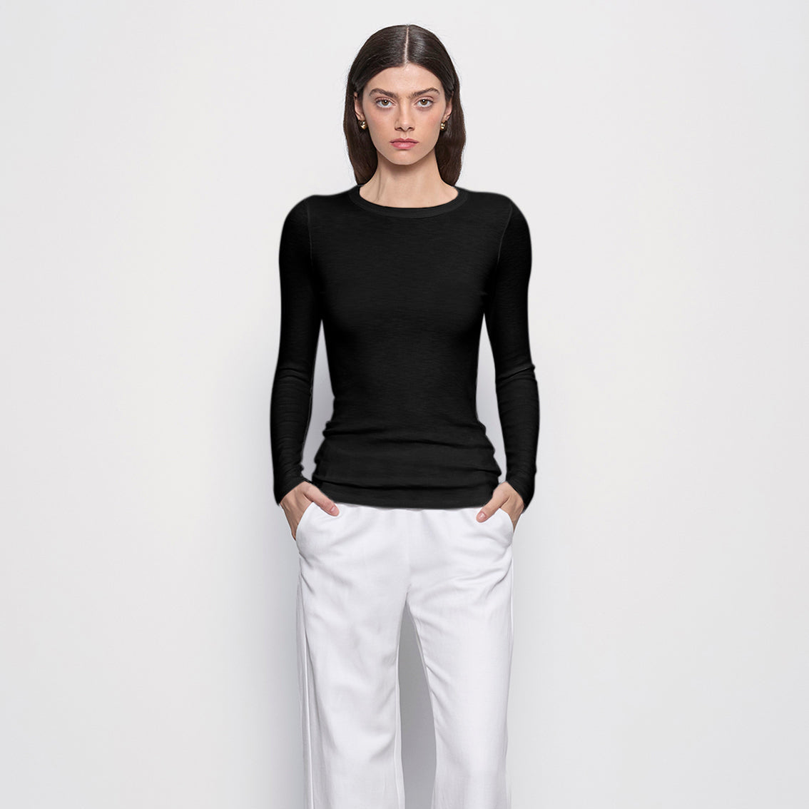 Fashionista Heaven Knit Crew Top — Robin