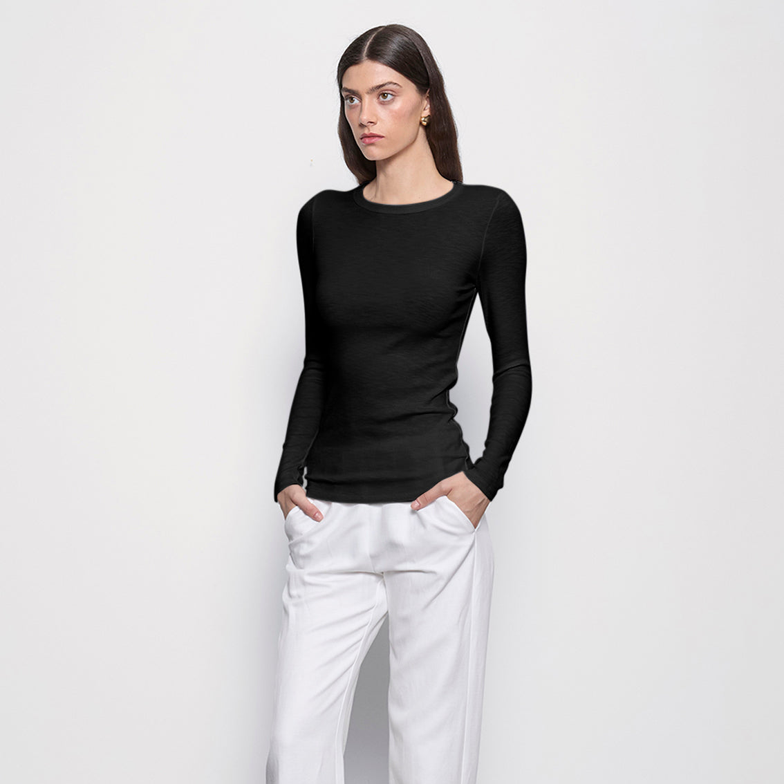 Fashionista Heaven Knit Crew Top — Robin