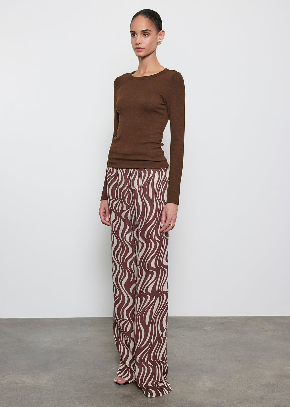 Fashionista Heaven Wave Print Resort Pant — Ottilie