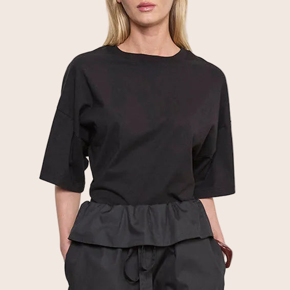 Fashionista Heaven Cotton Curve Top — Cleo