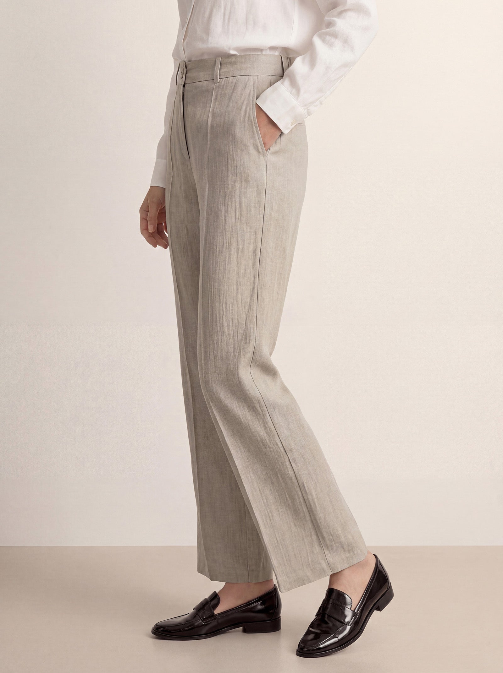 Fashionista Heaven Linen Wide-Leg Pants — Octavia