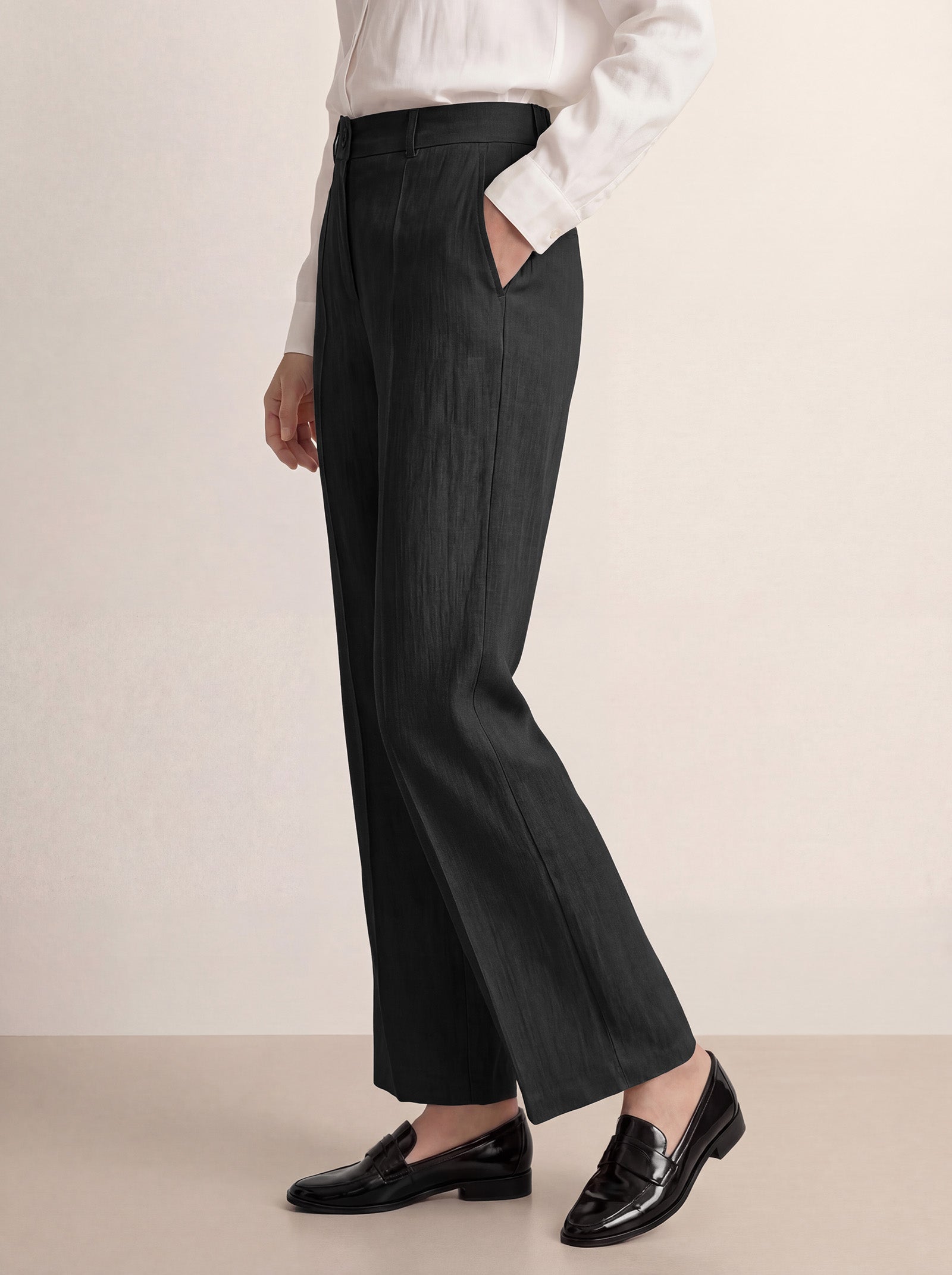 Fashionista Heaven Linen Wide-Leg Pants — Octavia