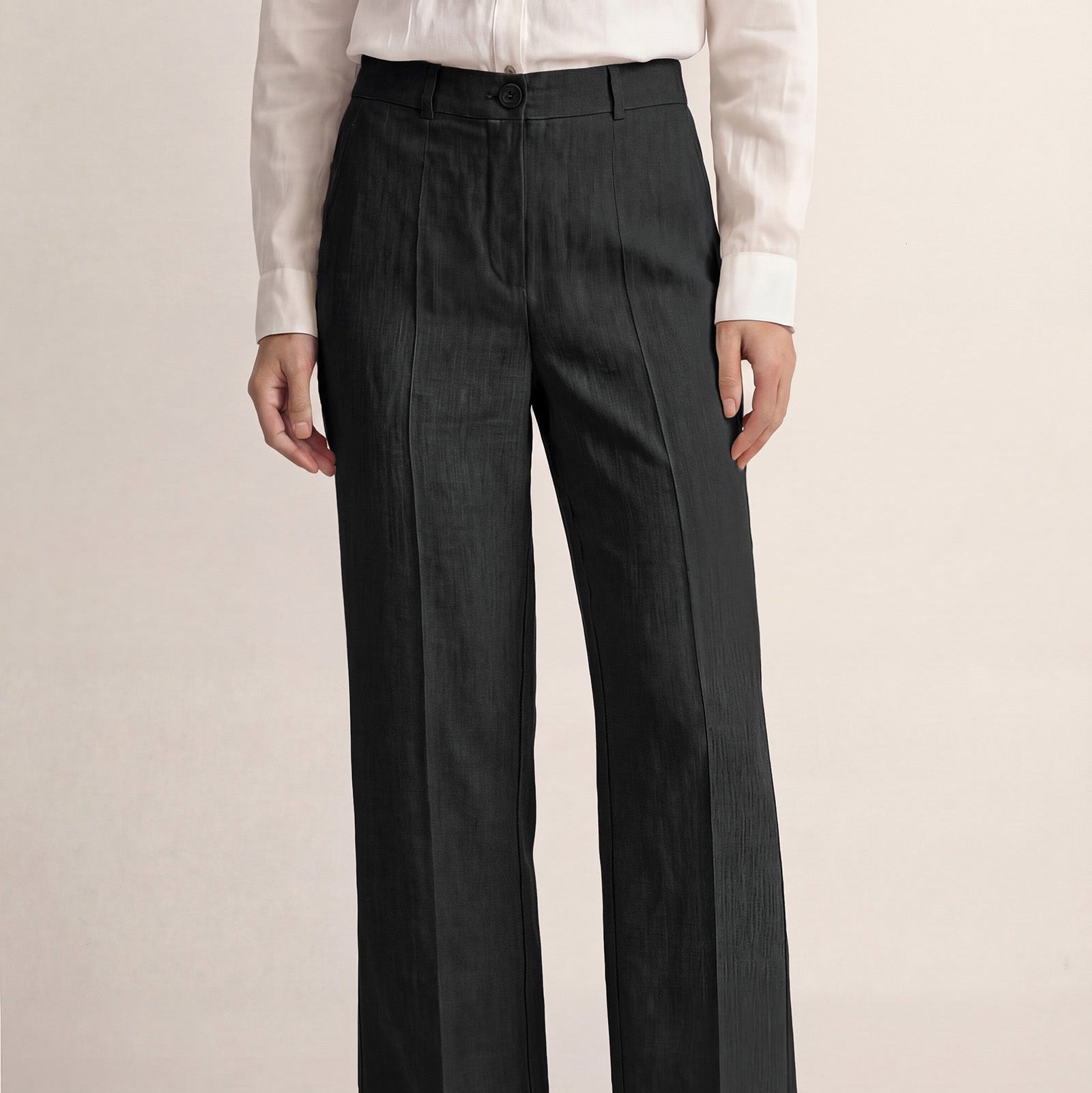 Fashionista Heaven Linen Wide-Leg Pants — Octavia