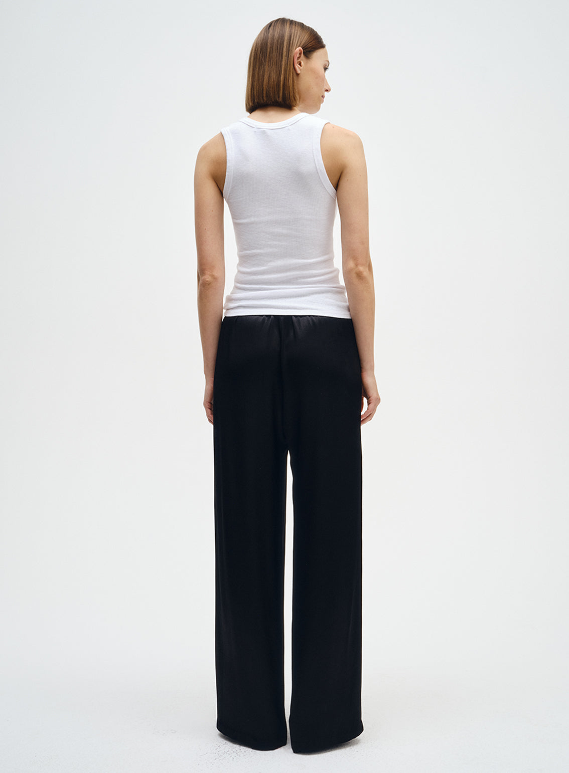 Satin Wide-Leg Pant — Valentina